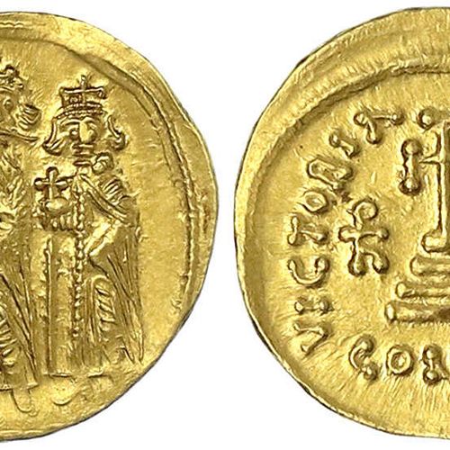 Null Byzantine gold coins, Empire, Heraclius, 610-641, Solidus 631/632, Constant&hellip;