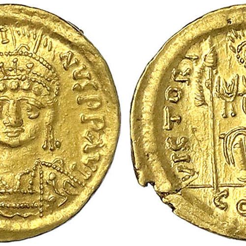 Null Byzantine gold coins, Empire, Justinus II, 565-578, Solidus 565/578. Consta&hellip;