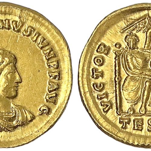 Null Monete d'oro romane, periodo imperiale, Valentiniano II, 375-392, Solidus 3&hellip;