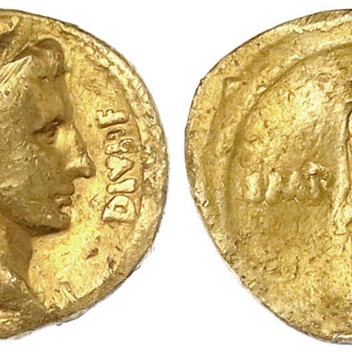 Null Monedas de oro romanas, periodo imperial, Augusto, 27 a.C. - 14 d.C., Aureu&hellip;
