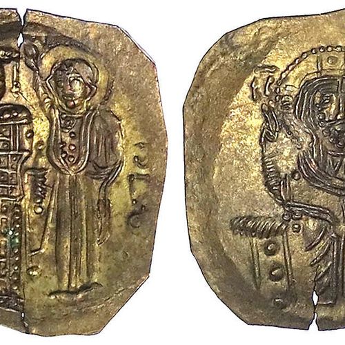 Null 拜占庭金币, 尼西亚帝国, John III Ducas-Vatzes, 1222-1254, Hyperpyron ELEKTRON 1222/12&hellip;
