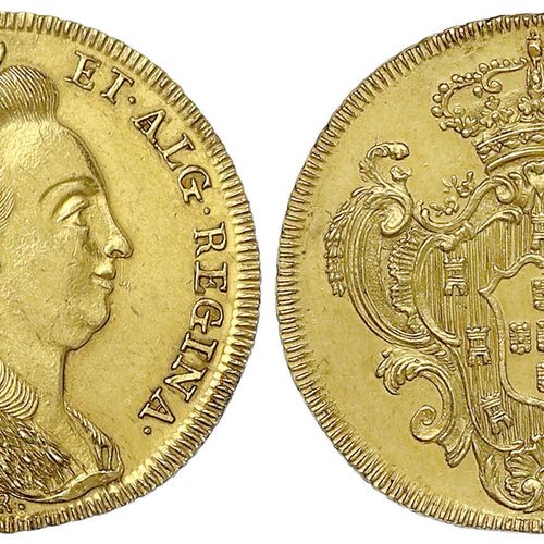 Null Monnaies et médailles d'or étrangères, Brésil, Marie Ier, 1786-1816, 6400 r&hellip;