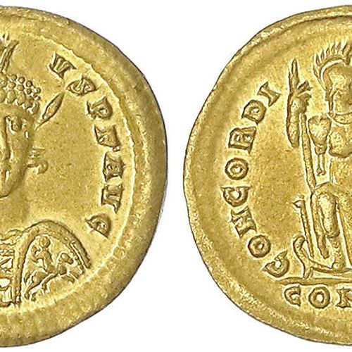 Null Monedas de oro romanas, periodo imperial, Honorio, 393-423, Solidus 393/423&hellip;