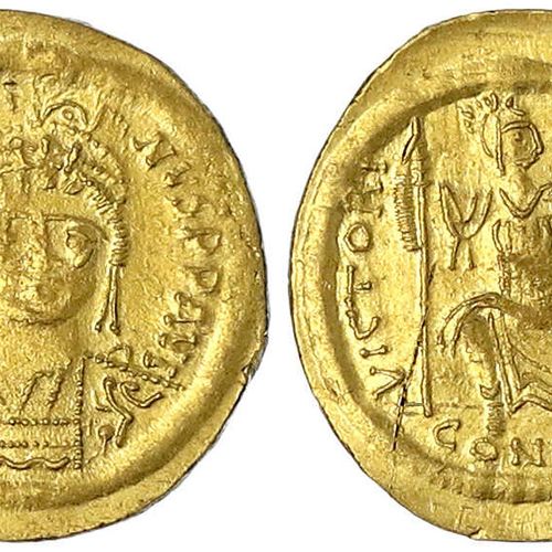 Null Monedas de oro bizantinas, Imperio, Justinus II, 565-578, Solidus 565/578. &hellip;
