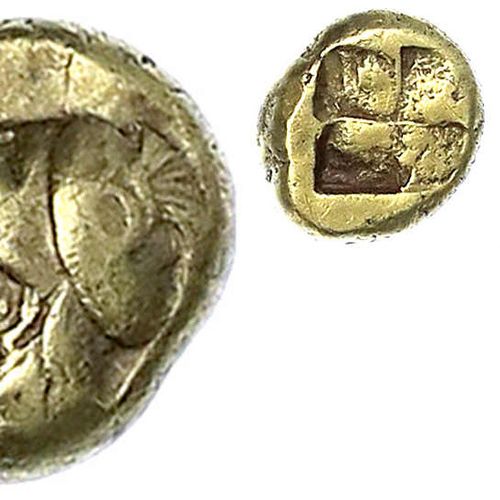 Null Ancient Greek gold coins, Ionia, Phokaia, Hekte (1/6 stater) ELEKTRON 387/3&hellip;