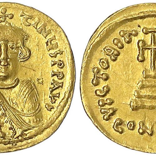 Null Monedas de oro bizantinas, Imperio, Constancio II, 641-668, Sólido 644/645,&hellip;