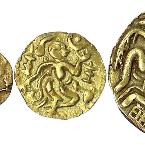 Null 外国金币和奖牌，锡兰，Rajadhiraja Chola，1018-1052，4件：Kahavanhu，Pala和Aka o.J. 共5.96克。以及&hellip;