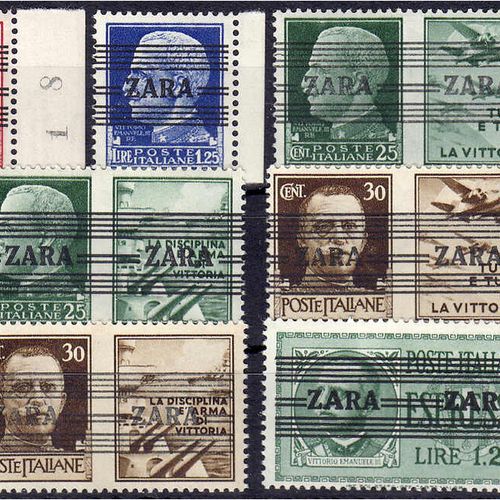 Null 邮票，德国，德国外国邮局和殖民地，德国占领问题1939/1945年，50 C - 2.50 L邮票1943年，完整的薄荷套装，包括所有问题，第32至3&hellip;