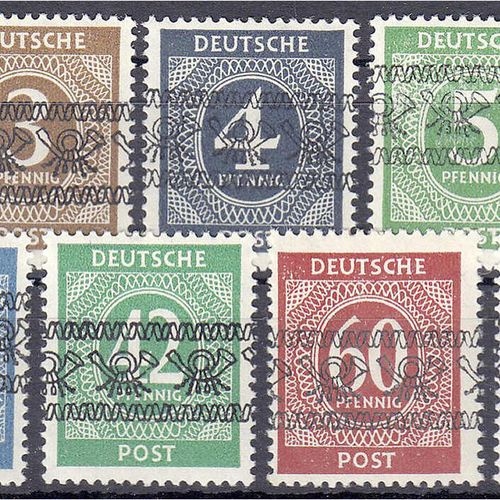 Null Sellos, Alemania, Ocupación Aliada (Zona Americana y Británica), 1 Pf. - 80&hellip;