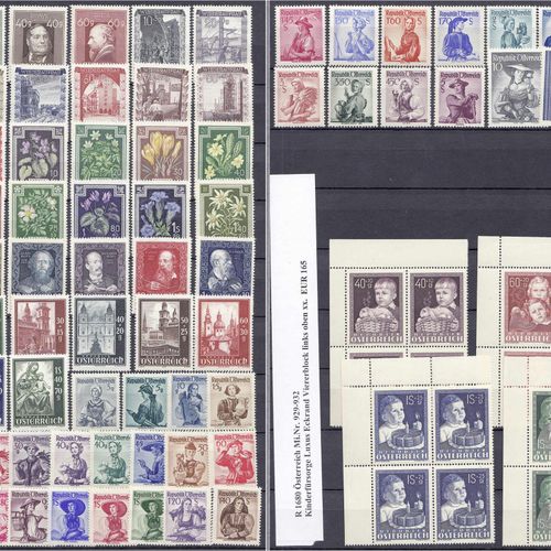 Null Briefmarken, Lots und Sammlungen, Ausland (alphabetisch), Österreich 1933/1&hellip;
