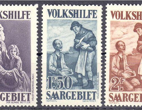 Null 邮票，德国，德国外国邮局和殖民地，德国投票区，Volkshilfe 1928，整套邮票处于豪华的薄荷状态，无签名。照片证书Geigle BPP >质量&hellip;