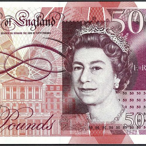 Null Billetes de banco, Extranjero, Gran Bretaña, 2 X 50 Libras 2011. Firma: 1 X&hellip;