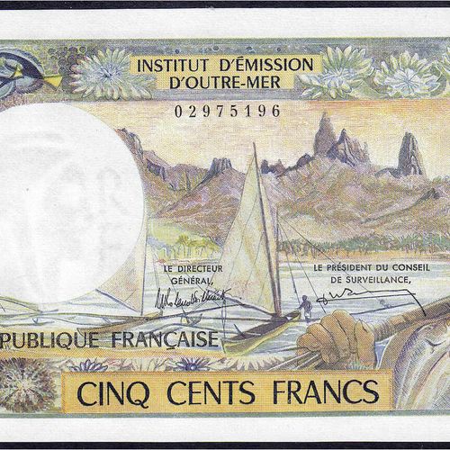 Null Banknotes, foreign, New Caledonia, Noumea, 500 francs o.D. (1969-92). I- Pi&hellip;