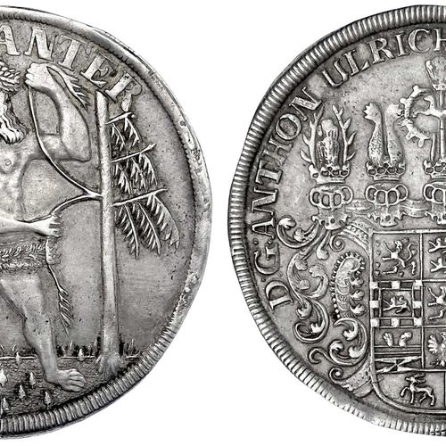 Null Altdeutsche Münzen und Medaillen, Braunschweig-Wolfenbüttel, Anton Ulrich, &hellip;