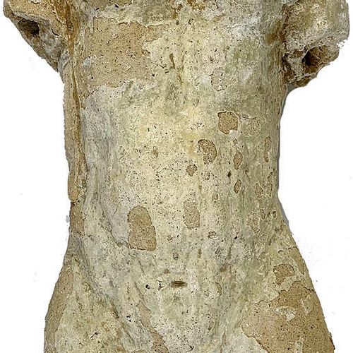 Null 出土的希腊人的泥塑，一个没有穿衣服的韩国人，公元前6世纪。 脚和胳膊不见了。高约46厘米。推测是东希腊语。
出处：Westphalian收藏，在196&hellip;