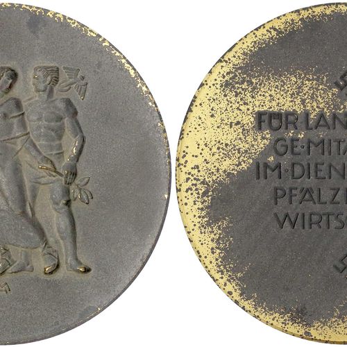 Null Medaillen, Drittes Reich, Zinkmedaille o.J. Von Moshage. Für langjährige Mi&hellip;