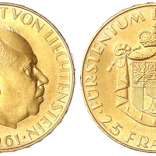 Null Foreign gold coins and medals, Liechtenstein, Franz Josef II, 1938-1989, 25&hellip;