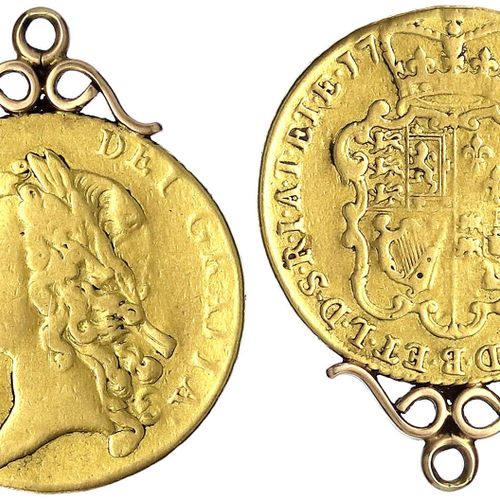 Null 外国金币和奖牌，英国，乔治二世，1727-1760年，1738年2基尼。17.12克。
，很漂亮，在旧柄上。斯宾克。3667 B.
