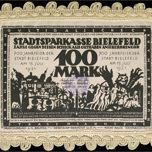 Null Billets de banque, Deutsches Notgeld und KGL, Bielefeld (Westphalie), Notge&hellip;