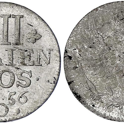 Null Antiguas monedas y medallas alemanas, Brandeburgo-Prusia, Federico II, 1740&hellip;