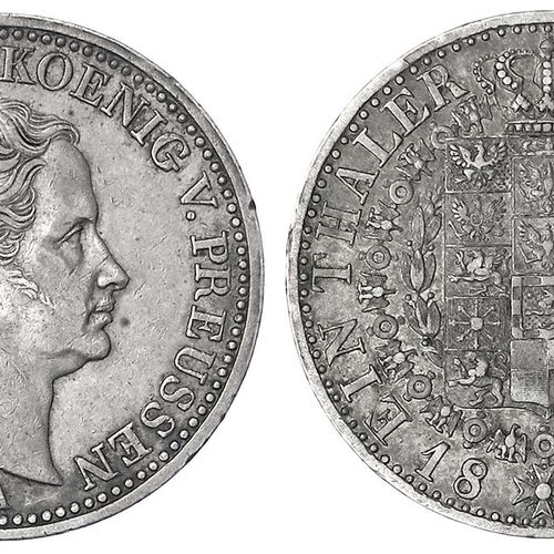 Null 旧德国硬币和奖章，勃兰登堡-普鲁士，弗里德里希-威廉三世，1797-1840，Thaler 1840 A，柏林。非常好/非常好，很小。边缘有缺陷，有美&hellip;
