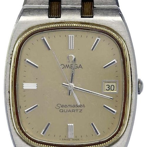 Null Varia，手表，腕表，男士腕表 欧米茄海马系列QUARTZ腕表。1342型。钢制，带原厂表带。需要大修。