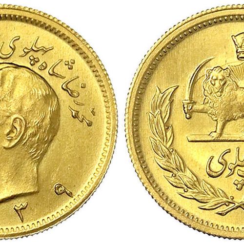 Null Monedas y medallas de oro extranjeras, Irán, Mohammed Reza Pahlavi, 1941-19&hellip;