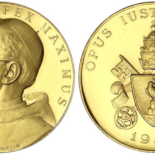 Null Monnaies et médailles d'or étrangères, Italie-Etat ecclésiastique, Pie XII,&hellip;