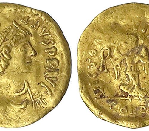 Null Pièces d'or byzantines, Empire, Justinien Ier, 527-565, Tremissis 527/565, &hellip;