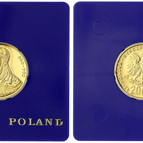 Null 外国金币和奖章，波兰人民共和国，1949-1989年，2000兹罗提1979年。 Meisko I.年份最多3000前，8克，900/1000。 在蓝&hellip;