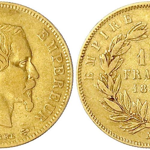Null 外国金币和奖章，法国，拿破仑三世，1852-1870年，10法郎1855A，巴黎。3,22 g.900/1000.几乎是非常好的。Krause/Mis&hellip;