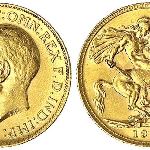 Null Monnaies et médailles d'or étrangères, Grande-Bretagne, George V, 1910-1936&hellip;