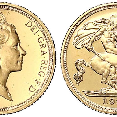 Null Monnaies et médailles d'or étrangères, Grande-Bretagne, Élisabeth II, 1952-&hellip;