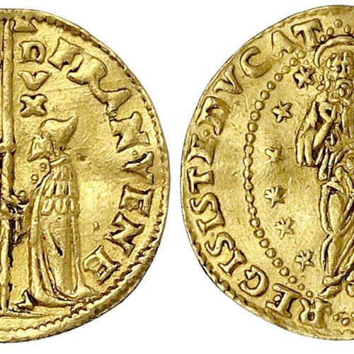 Null Foreign gold coins and medals, Italy-Venice, Francesco Venier, 1554-1556, Z&hellip;