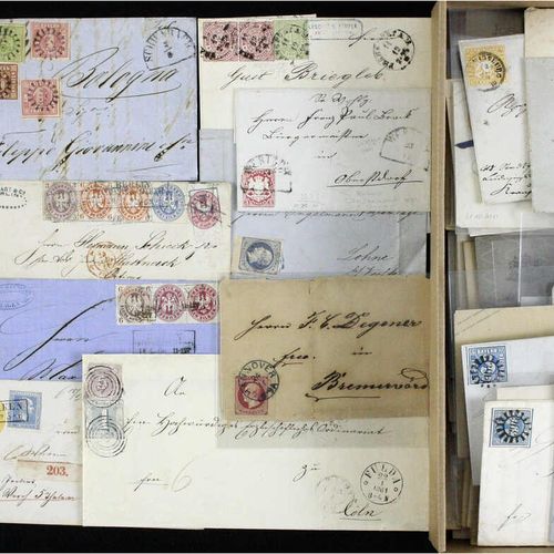 Null 旧德国：内容丰富，包括巴伐利亚、图恩和塔克西、普鲁士、汉诺威的彩色封片和取消票等约170个封。还有一张照片证明Sem BPP用于巴伐利亚州的邮资。