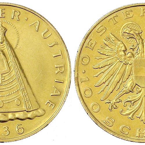 Null Gold der Habsburger Erblande und Österreichs - Republik Österreich - 1. Rep&hellip;