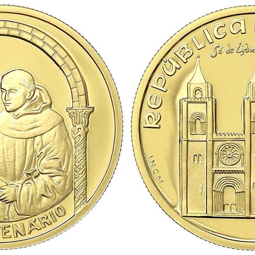 Null 外国金币和奖章 - 葡萄牙 - 第二共和国，自1926年以来
1995年500埃斯库多，圣安东尼的800岁生日。17,50 g.917/1000.原盒&hellip;
