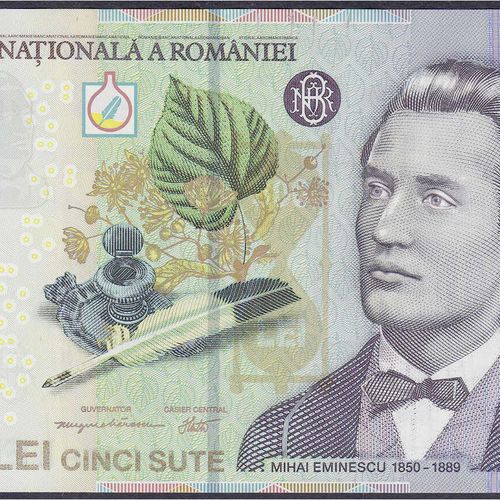 Null Banknoten - Ausland - Rumänien
500 Leu 2005. II+
 Pick 123b.