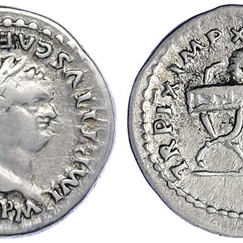 Null Römische Münzen - Kaiserzeit - Titus, 79-81
Denar TRP IX = 80. Belorb. Brb.&hellip;