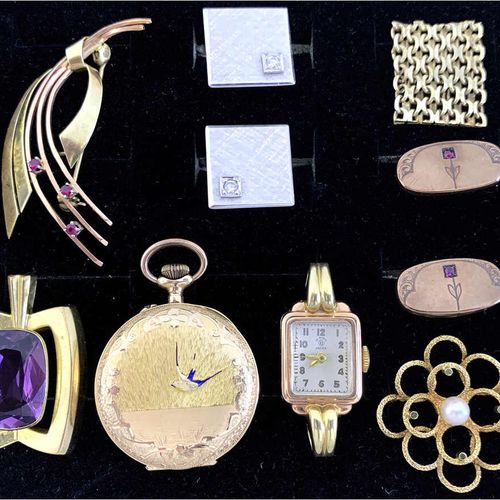 Null Gioielli e accessori in oro - Gioielli in oro Confolute 
Lotto misto: 3 pai&hellip;