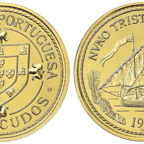 Null Monedas y medallas de oro extranjeras - Portugal - Segunda República, desde&hellip;