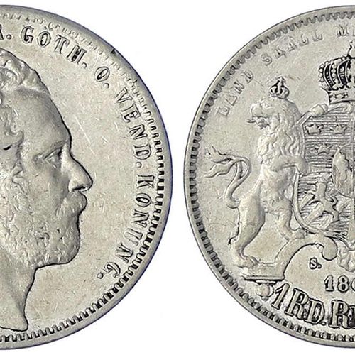 Null Monete e medaglie straniere - Svezia - Carl XV, 1859-1872
Riksdaler 1860 ST&hellip;