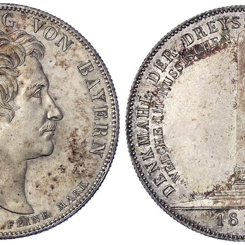 Null Ludwig I, 1825-1848Monete e medaglie antiche tedesche - Baviera - Ludwig I,&hellip;