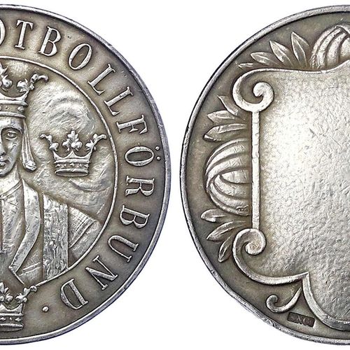 Null 外国硬币和奖章 - 瑞典 - 奥斯卡二世, 1872-1907年
银质奖章O.J.无签名。Stockholms Fotbollförbund.有皇冠的&hellip;