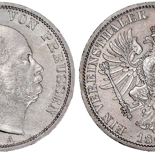 Altdeutsche Münzen und Medaillen Brandenburg-Preußen Wilhelm I., 1861-1888 Verei&hellip;