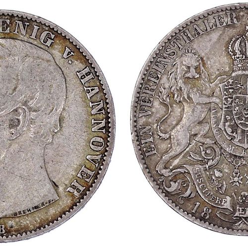 Altdeutsche Münzen und Medaillen Braunschweig-Calenberg-Hannover Georg V., 1851-&hellip;