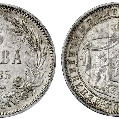 Ausländische Münzen und Medaillen Bulgarien Alexander I. Als Prinz, 1879-1886 5 &hellip;