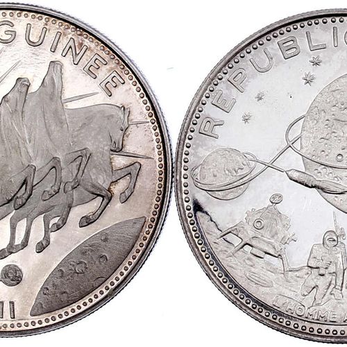 Ausländische Münzen und Medaillen Guinea Republik, seit 1962 2 pieces: 250 Franc&hellip;
