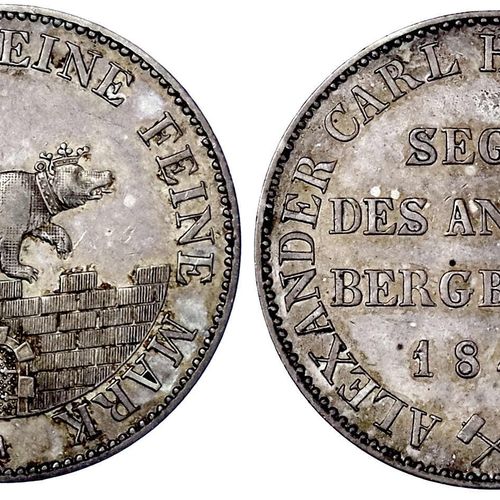 Altdeutsche Münzen und Medaillen Anhalt-Bernburg Alexander Carl, 1834-1863 Explo&hellip;
