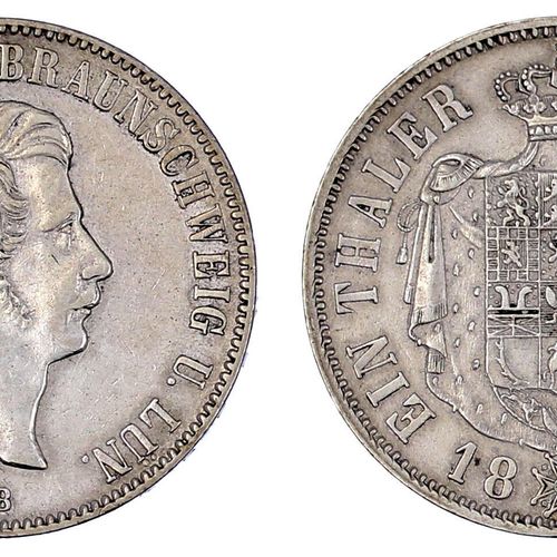 Altdeutsche Münzen und Medaillen Braunschweig-Wolfenbüttel Wilhelm, 1831-1884 Th&hellip;